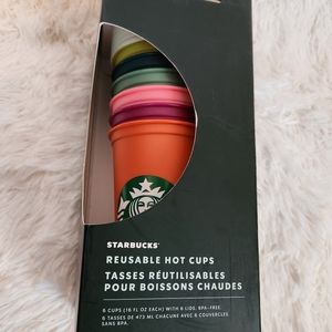 New 6pk Starbucks hot cups 16 fl oz